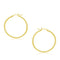 14k Yellow Gold Polished Hoop Earrings (30 mm)